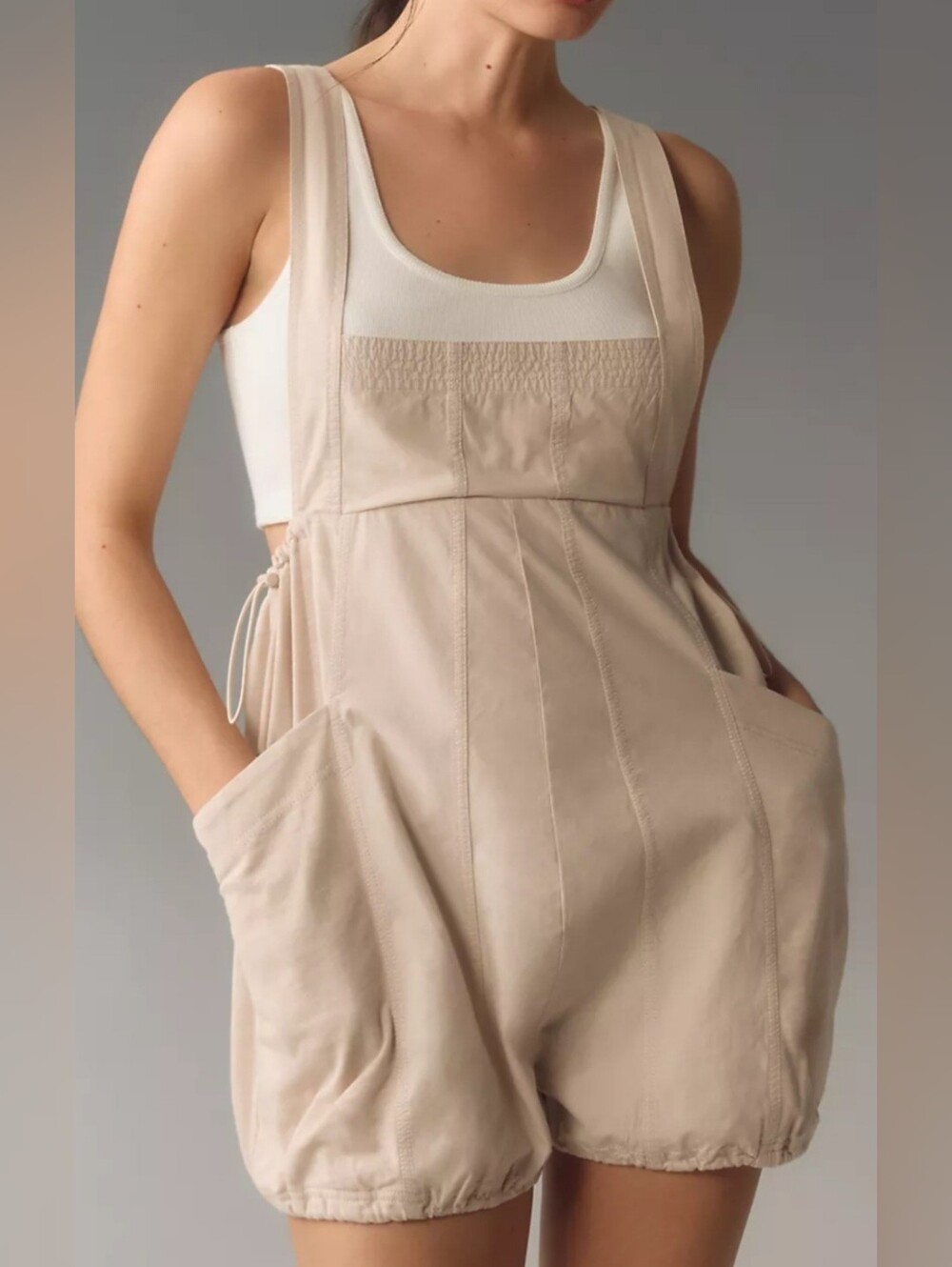 NWT Daily Practice by Anthropologie Sleeveless Romper Size XS
